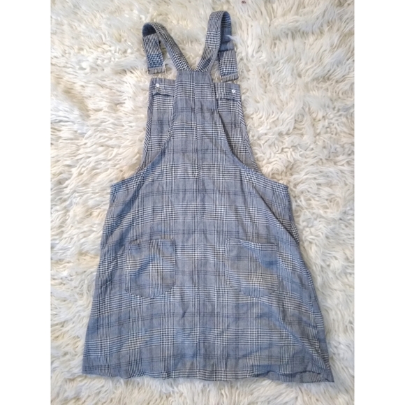 As U Wish women's Y2K black plaid Overall Dress Small - Picture 6 of 6
